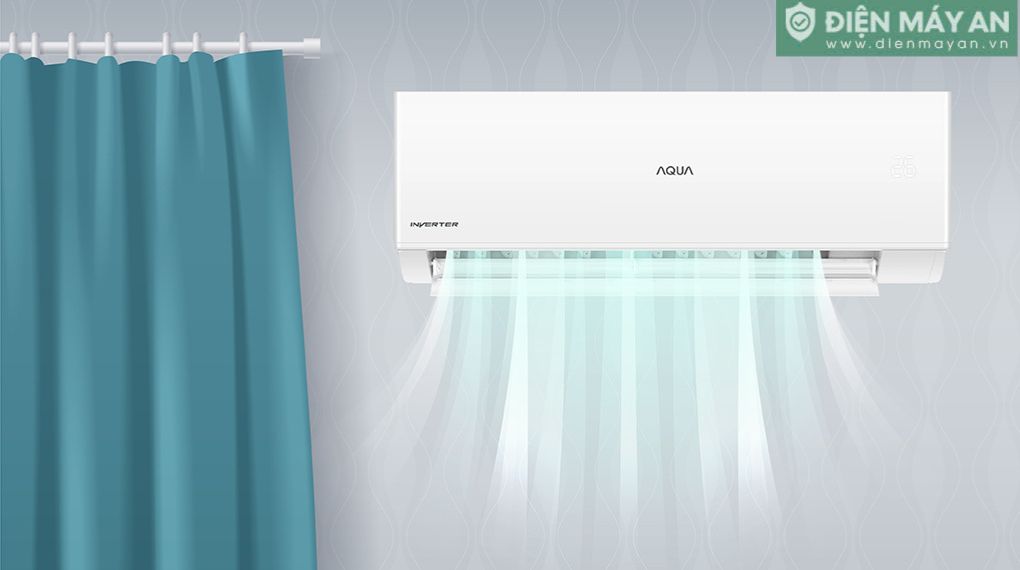 Điều hòa Aqua Inverter 9000 BTU 1 chiều AQA-RV9QC